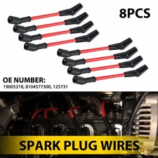Heat High Ignition Plug Spark Wires Set 10mm for Chevy Tahoe Suburban GMC Yukon