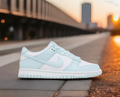 NIKE DUNK LOW ブルー/ホワイト Nike Dunk Low White Glacier Blue Boys Size 6.5Y New In Box Fast
