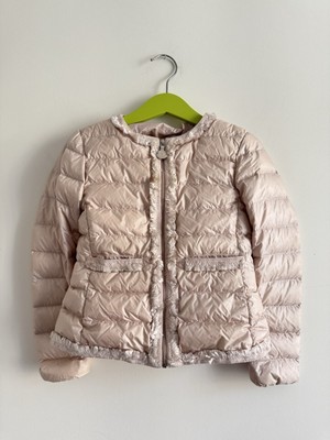 Moncler Daunenjacke Mädchen hellrosa, Größe 6 Y (116/122), abnehmbare Kapuze