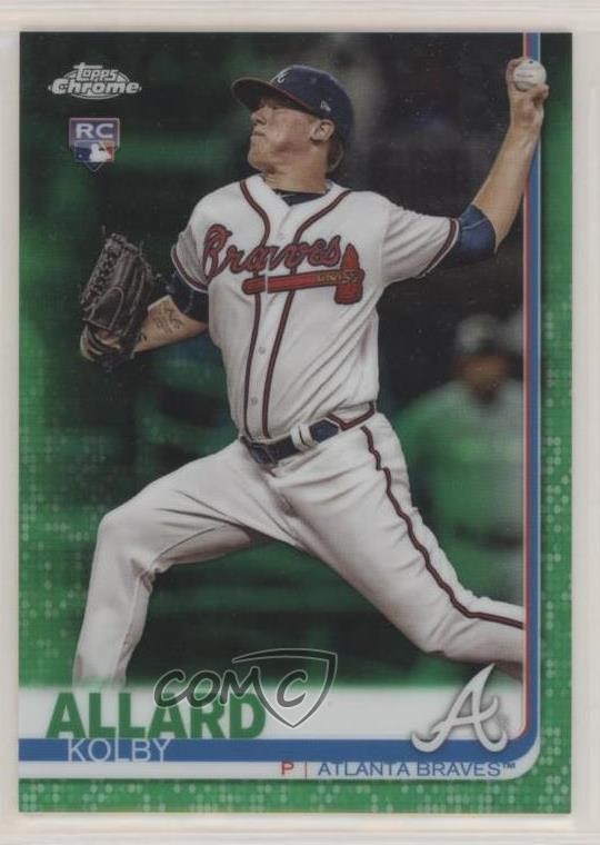 2019 Topps Chrome Green Refractor /99 Kolby Allard #99 Rookie RC