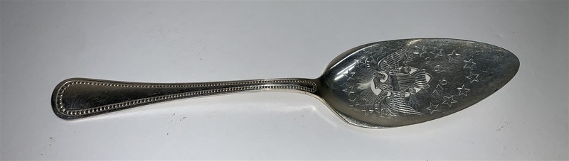 Community Silverplate Bicentennial Eagle Cake Pie Server USA