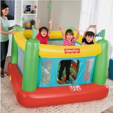 Fisher-Price Inflatable Bouncer w/ Pump Indoor Kids Jumping Playhouse