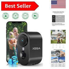 Weatherproof 4G Security Camera with Motion Detection  Long-lasting Battery