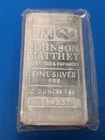 10 oz Johnson Matthey Silver Bar .999 Fine Vintage JM Original Packaging #514337