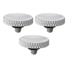 Camera Shutter Button 3pcs Shutter Release Button Knurled, Silver