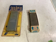 NORTON AE6 SHARPENING STONE COMBINATION usa 6"X2"X1" sealed vintage & oil stone