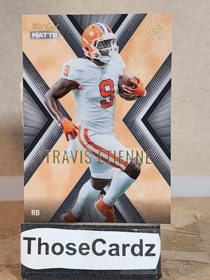 2021 Wild Card Matte X-plode Orange-Black Matte #MXP-4 Travis Etienne