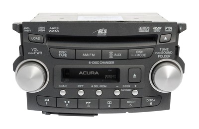 2007-08 Acura TL AM FM Radio XM Cassette 6 Disc CD DVD 39100-SEP-A500 Opt 1TB4