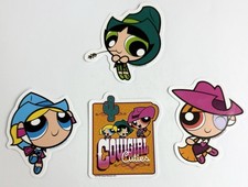 Set Of 4 The Powerpuff Girls Blossom Bubbles Buttercup Country Decal Stickers