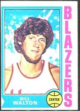 1974-75 Bill Walton Rookie Card Topps #39 Portland Trail Blazers EX - VG. rookie card picture