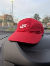 NIKE Swoosh Baseball Cap Toddler/Little Kid's Adjustable Strap Hat RED