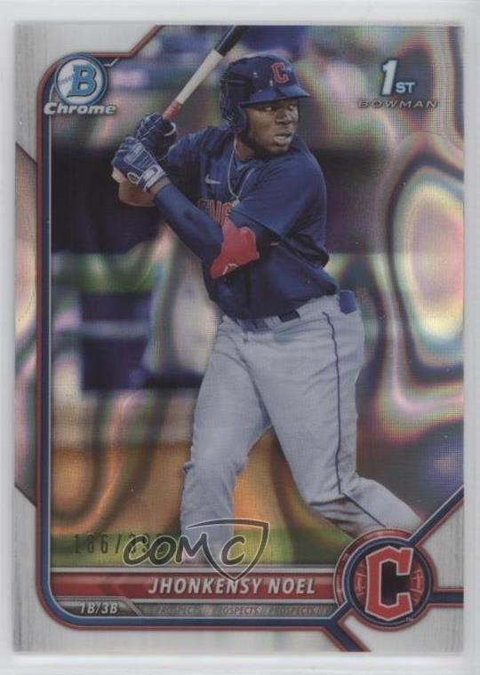 2022 Bowman Chrome Prospects Lava Refractor 186/399 Jhonkensy Noel #BCP-2 4n0
