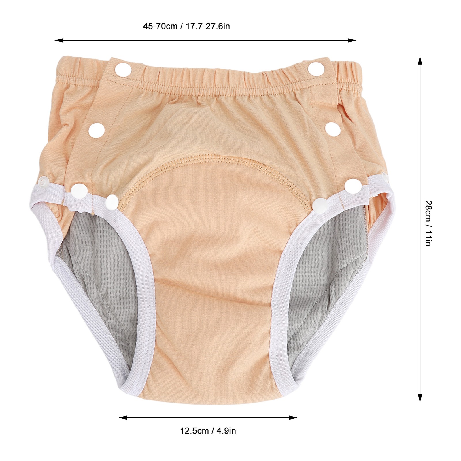 Adult Cloth Diaper Washable Leakage Proof Breathable Pure Cotton Elderly Clo.
