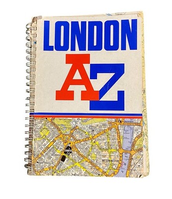 Vintage Maps London England Spiral Bound Book Ephemera Crafts Art Projects Reuse