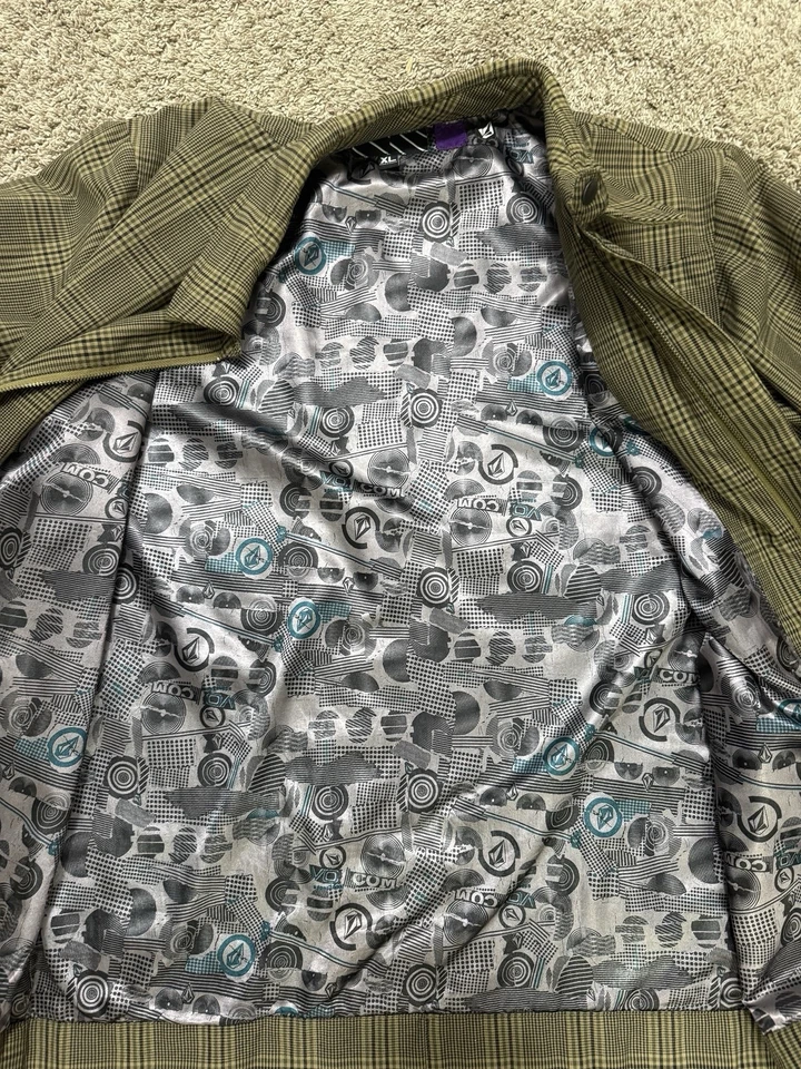 Volcom XL Modo Plaid Jacket – Mens XL – Rare Style – Full Zip – Streetwear - Image 4 of 4
