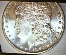 1892-O MORGAN DOLLAR GEMBU++  NICE COIN ALL AROUND GREAT LUSTER AND EYE APPEAL