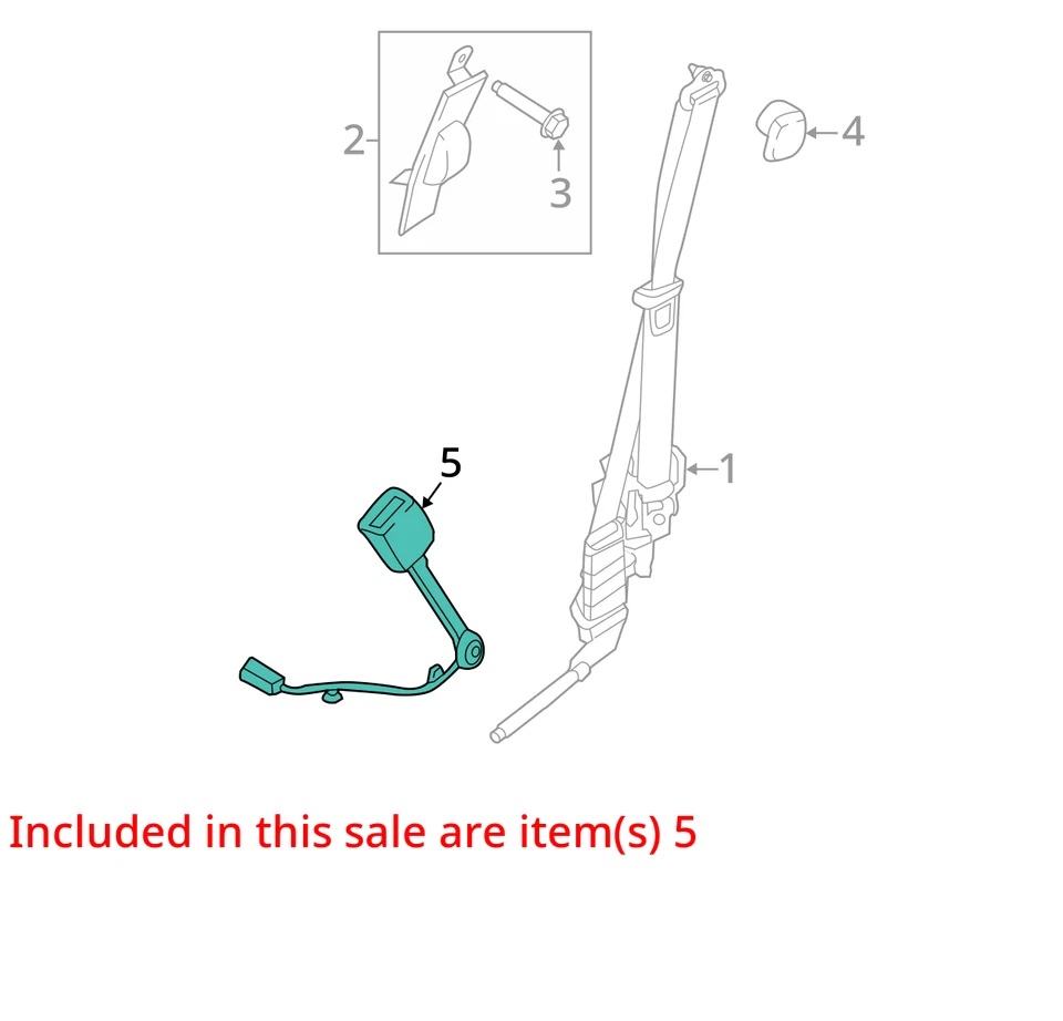 Seat Belt Front Bucket And Bench Driver Fits 17-22 FORD F250SD PICKUP 649566 Foto 3 de 4