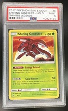 2017 Pokemon Sun and Moon Shining Legends Holo Shining Genesect #9 PSA 9 on eBay