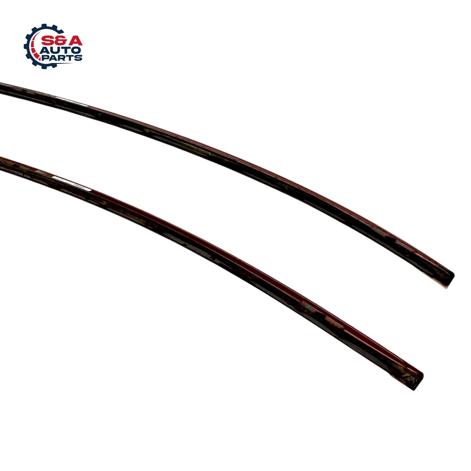 MASERATI GHIBLI 2014-2017 RIGHT AND LEFT ROOF DRIP MOLDING TRIM PAIR SET RED OEM