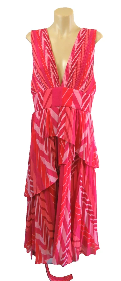 Talulah Womens Size L / 12 Dress Pleated Sleeveless Belted Party Wedding Formal - image 4 of 4