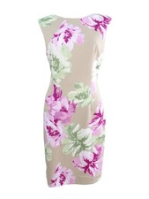 Tahari ASL Women's Floral-Print Scuba Sheath Dress