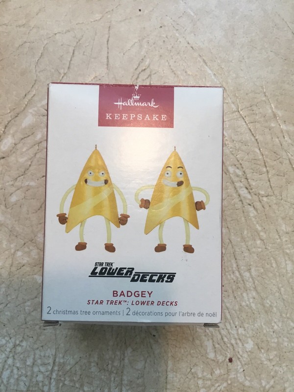 2023 Hallmark Keepsake Star Trek : Lower Decks Badgey Keepsake Ornaments Set