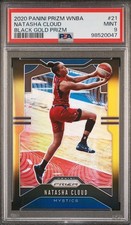 2020 Panini Prizm WNBA Natasha Cloud #21 Black Gold Prizm /5 PSA 9