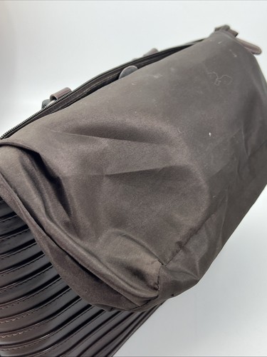 Cartera Bolso Gucci Vintage Cuero Bambú Negro Asas Marrón - Imagen 7 de 13