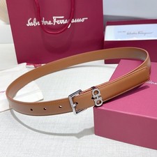 Italian Made Handcrafted Ferragamo belt authentic women‘s width 2.5cm/0.98inch
