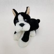 Boston Terrier Plush by Aurora World Plush Toy Puppy Dog Black/White Soft Plush