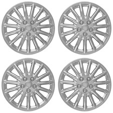 16 Set Of 4 Chrome Wheel Covers Snap On Full Hub Caps Fit R16 Tire Steel Rim