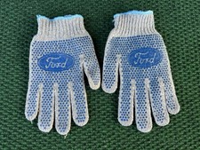 Vintage Ford Worker's Gloves Rubber Grips, Ford Motors Emblem Logo