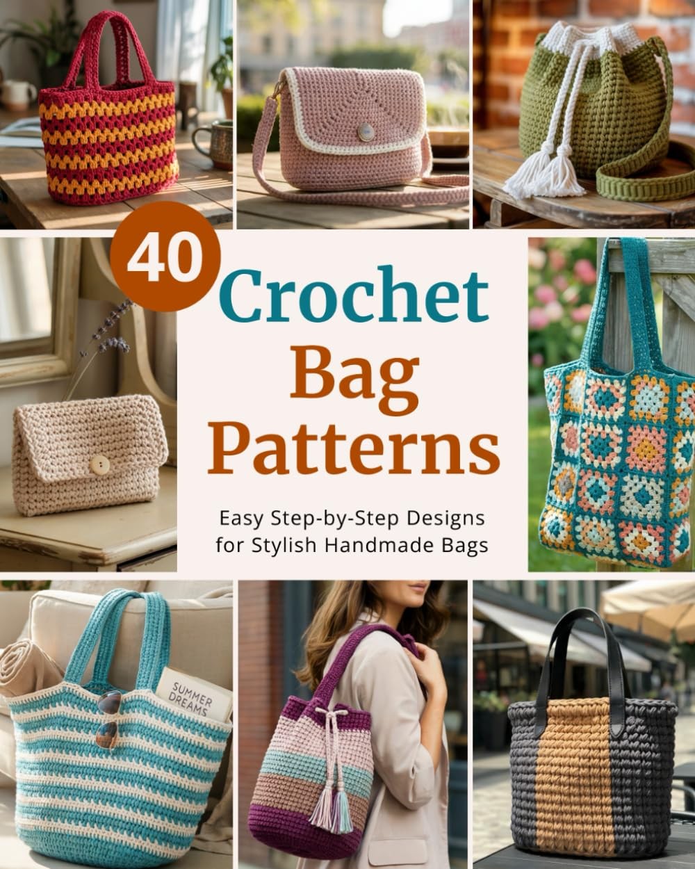 40 Crochet Bag Patterns: Step-By-Step Easy Crochet Projects to Make Stylish Handmade Bags | for Beginners and Beyond (Easy Crochet Pattern Collection) - Image 3