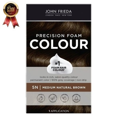John Frieda Precision Foam Color Medium Natural Brown for Deep Color S