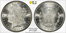 1880-S PCGS MS65+ Morgan Dollar with Green CAC Label