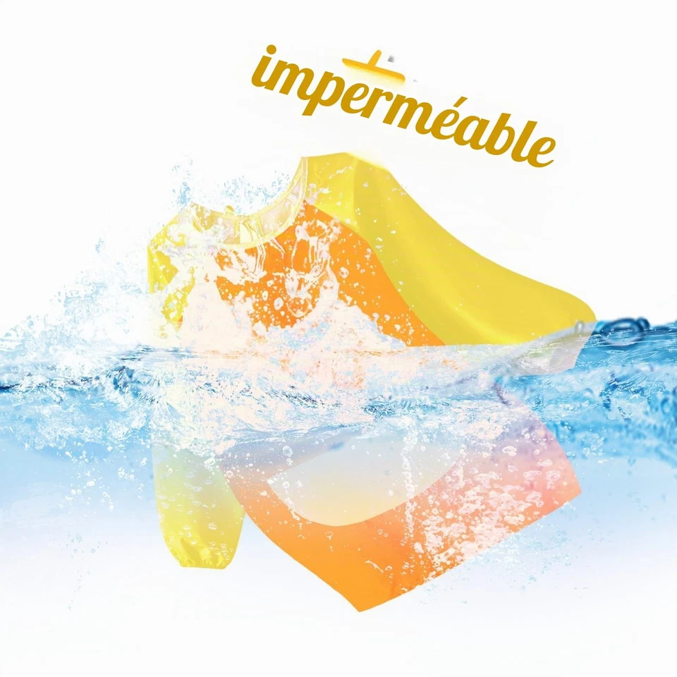Tablier Peinture Enfant, Blouse Peinture Enfant, Blouse Imperméable Réutilisa... - Photo 4/4