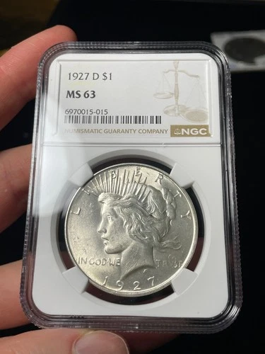 1927-D NGC MS63 Peace Silver Dollar Better Date