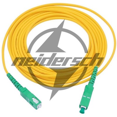 30M SC/APC Simplex Singlemode Fiber Optic Patch Cord Cable 3.0mm FTTH PVC Jumper