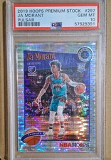 2019-20 Panini NBA Hoops Premium Stock Hoops Tribute Ja Morant Pulsar Prizm (RC)