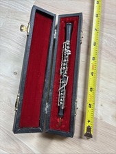Miniature Clarinet with Case Handmade Authentic Model Musical Instrument Replica