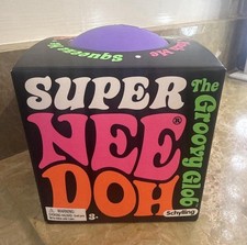 Schylling Super Nee Doh Groovy Glob Super Size Purple Squeeze Ball, Stretchy