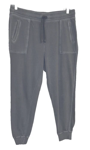 OLD NAVY WOMENS LARGE VINTAGE WASH GREY JOGGER SWEATPANTS