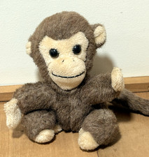 Dakin Monkey Plush Vtg 1978 Brown 7" Stuffed Tan Nut Shell Korea