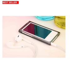 Durable Ultra-Slim Grey TPU Case for iPod Nano 7  8 with Clear Screen Protector