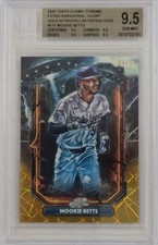 2025 TOPPS Cosmic Chrome Mookie Betts Gold Interstellar Refractor BECKET 9.5 /50