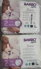 64 Count Size 2 Bambo Nature Hypoallergenic Baby Diapers, Eco-Labelled
