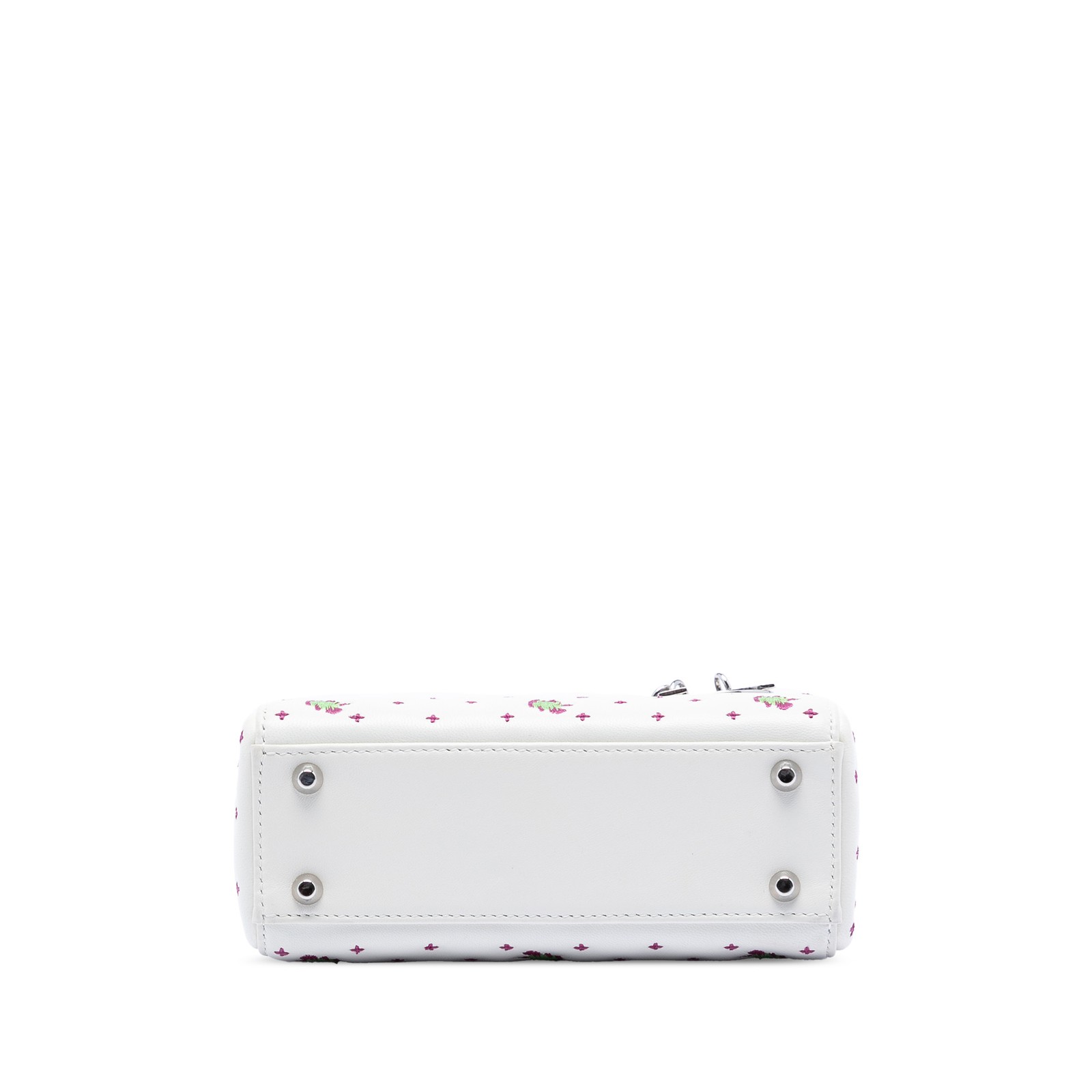 Authenticated Dior Mini Embroidered Calfskin Lady… - image 3