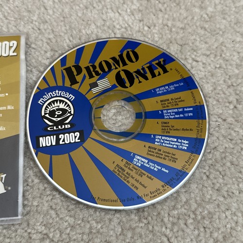 PROMO ONLY MAINSTREAM CLUB Nov 2002 DJ PROMO CD Madonna Sinead O’ Connor - Picture 2 of 4