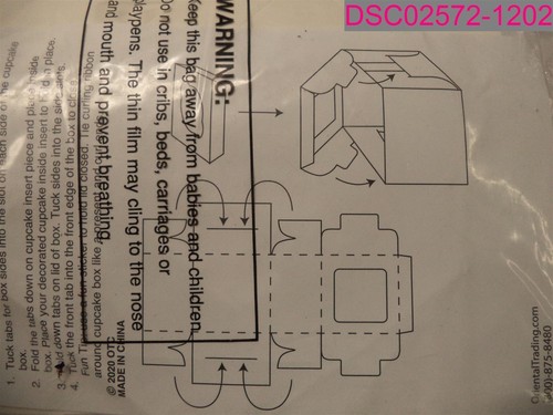 QTY=2 Packs of 12; White Cupcake Boxes 3/3581 - Picture 4 of 4