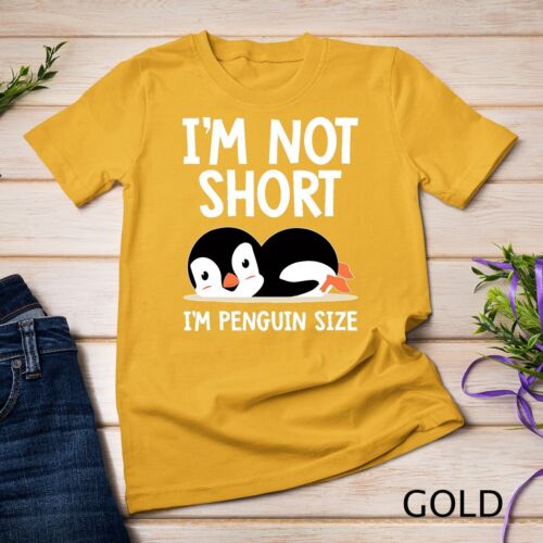 I'm Not Short I'm Penguin Talla Adorable Penguin Lover Regalos Camiseta Unisex - Imagen 4 de 15